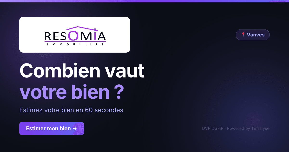 Aperçu de partage du lien d'estimation immobilière d'une agence, brandé au logo de l'agence, tel qu'il apparaît dans les messageries